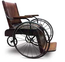 Wheelchair made by Percy Fallshaw in the 1920s